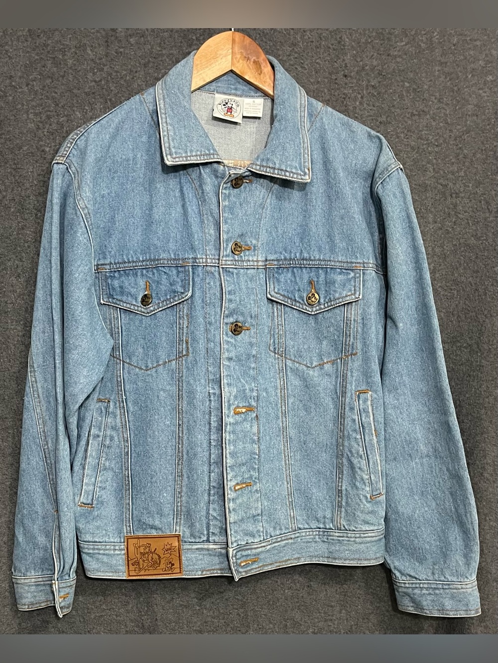 Mickey & Co It’s Party Time Denim Jacket Mens Small